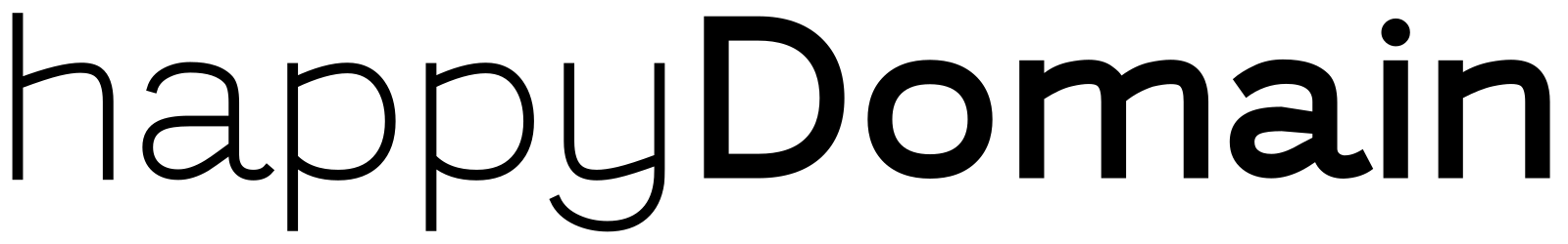 HappyDomain logo black
